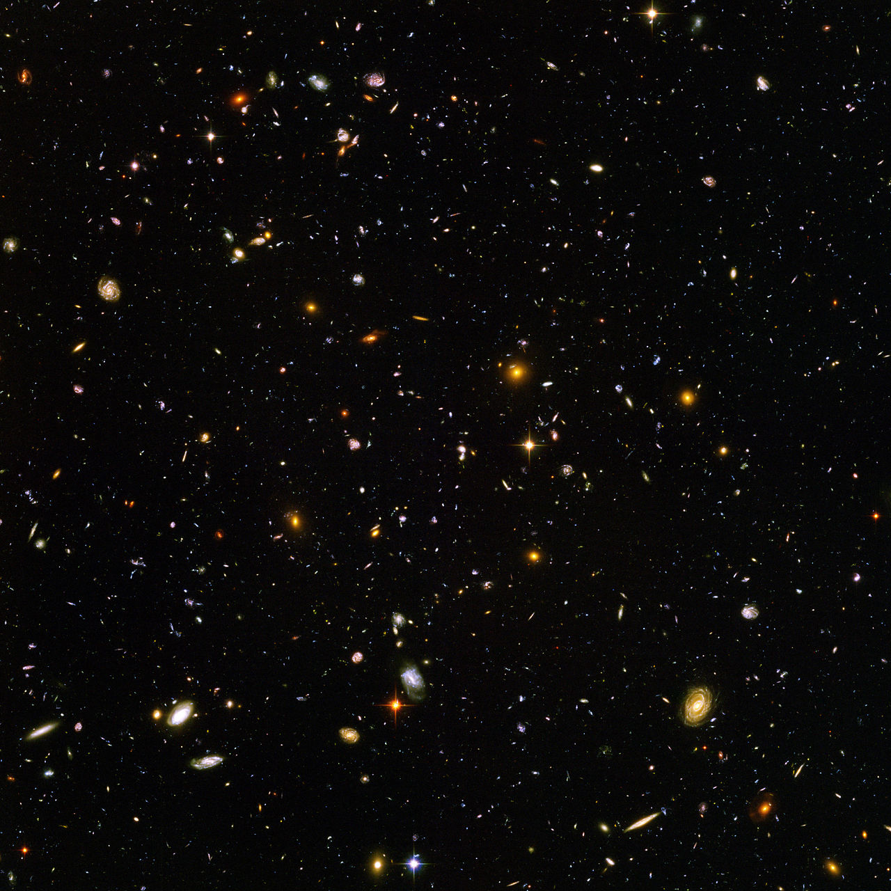 Büyük Patlama’dan 3×10⁴⁴ Saniye Sonrası 5 1280px-Hubble_ultra_deep_field_high_rez_edit1