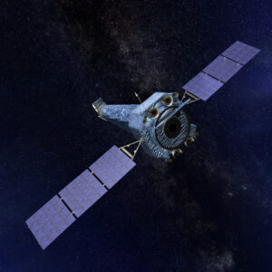 Göksel gizem ortaya çıkıyor: gökbilimciler çift frekanslı kozmik işaretleri keşfediyor 11 Açıklama: Bu sanatçının illüstrasyonu, NASA'nın Space'de Chandra X-Ray Gözlemevi'ni tasvir ediyor.