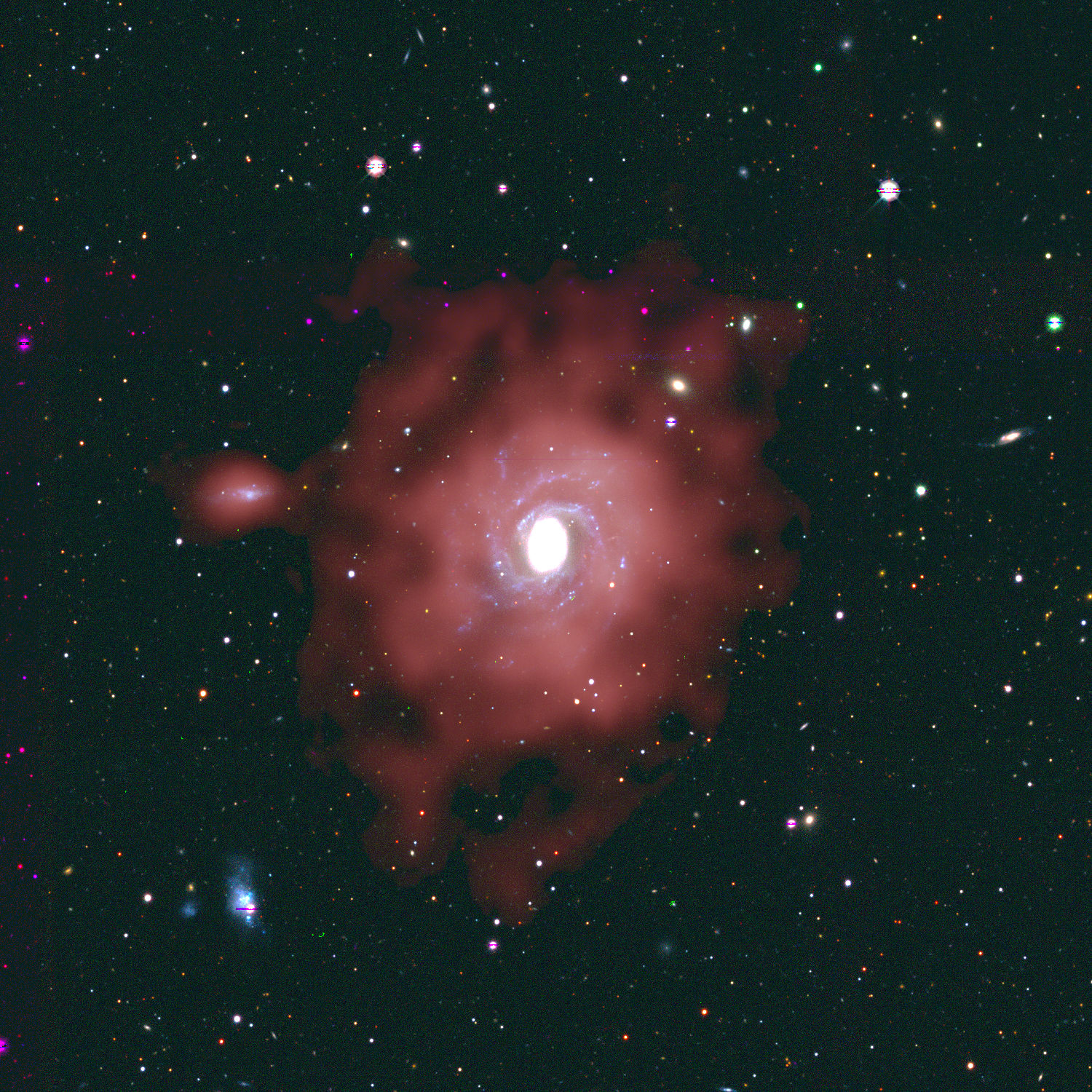 Kozmik Yakıt: Gaz Dağıtımını Uzak Galaksilerde Yıldız Oluşumunu Nasıl Kırdırıyor 7 NGC 4897 composite